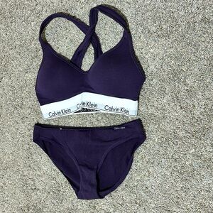 Calvin Klein bra and panty set